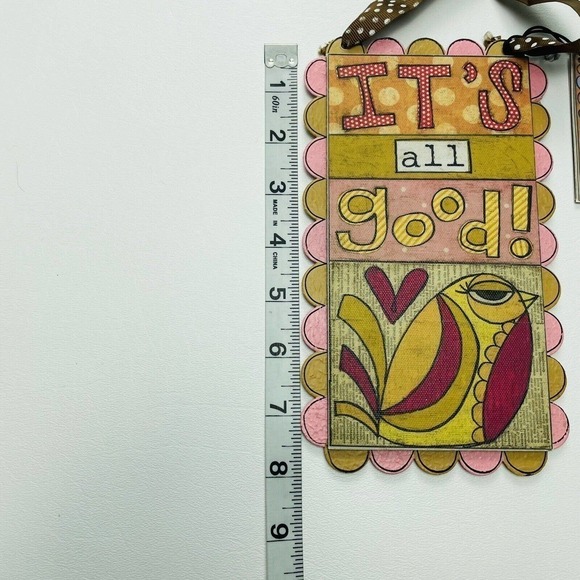 Demdaco It's All Good/Now is Not a Good Time Reversible Door Sign Wall Plaque - Picture 4 of 4